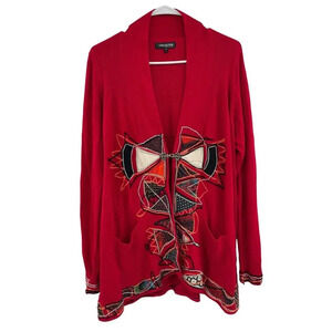 The Collection Debenhams Sweater Embroidered Patch size UK 16 US 12 Cotton Blend